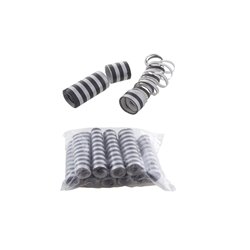 lot de 10 rouleaux avec 18 serpentins noir/argent