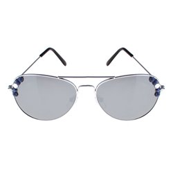 lunettes gag pilote miroir avec strass