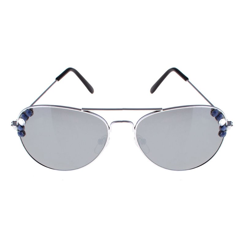 lunettes gag pilote miroir avec strass