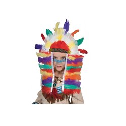 coiffe d'indien couleurs grande enfant