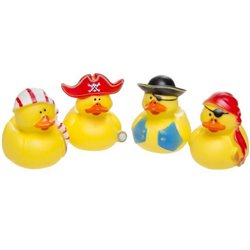 lot de 4 canards pirate 6cm