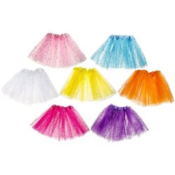 jupe tutu en tulle pastel à paillettes enfant jaune 29cm