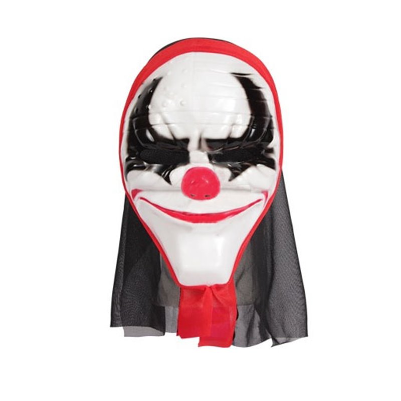 masque coque clown d'horreur avec cagoule