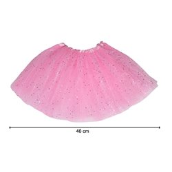 jupe en tulle tutu rose à paillettes enfant 46cm