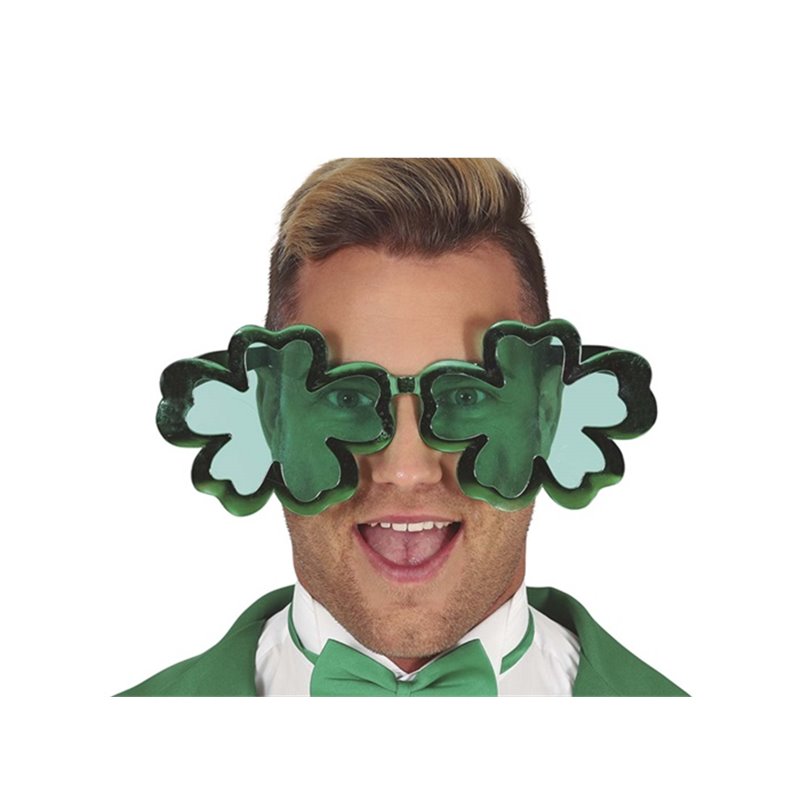 lunettes gag géantes jumbo st patrick verte adulte