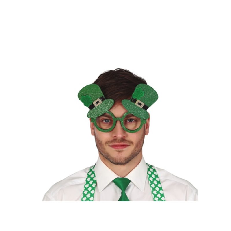 lunettes gag st patrick verte adulte