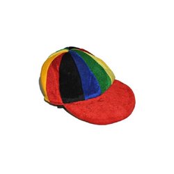 casquette de clown multicolore adulte