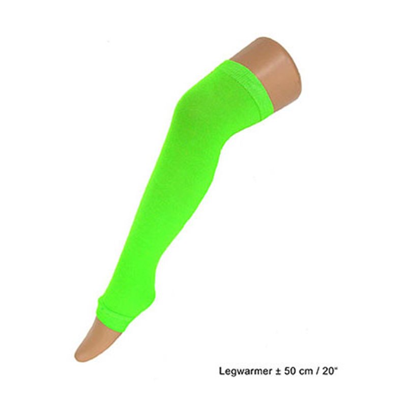 paire de jambières néon fluo vert 60cm