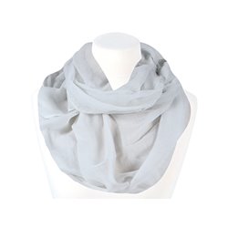 foulard tube uni blanc