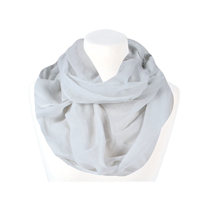 foulard tube uni blanc