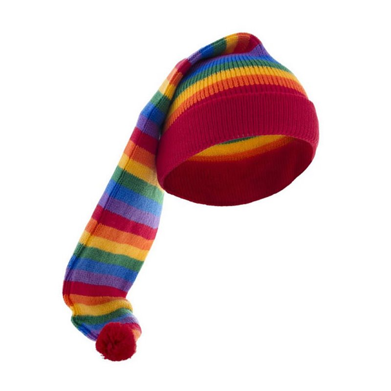 bonnet de nuit long "rainbow" arc en ciel