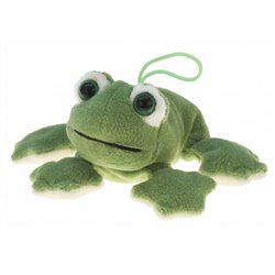 peluche grenouille verte 13cm