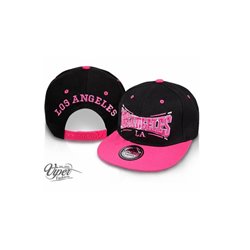 casquette snapback los angeles noir & rose