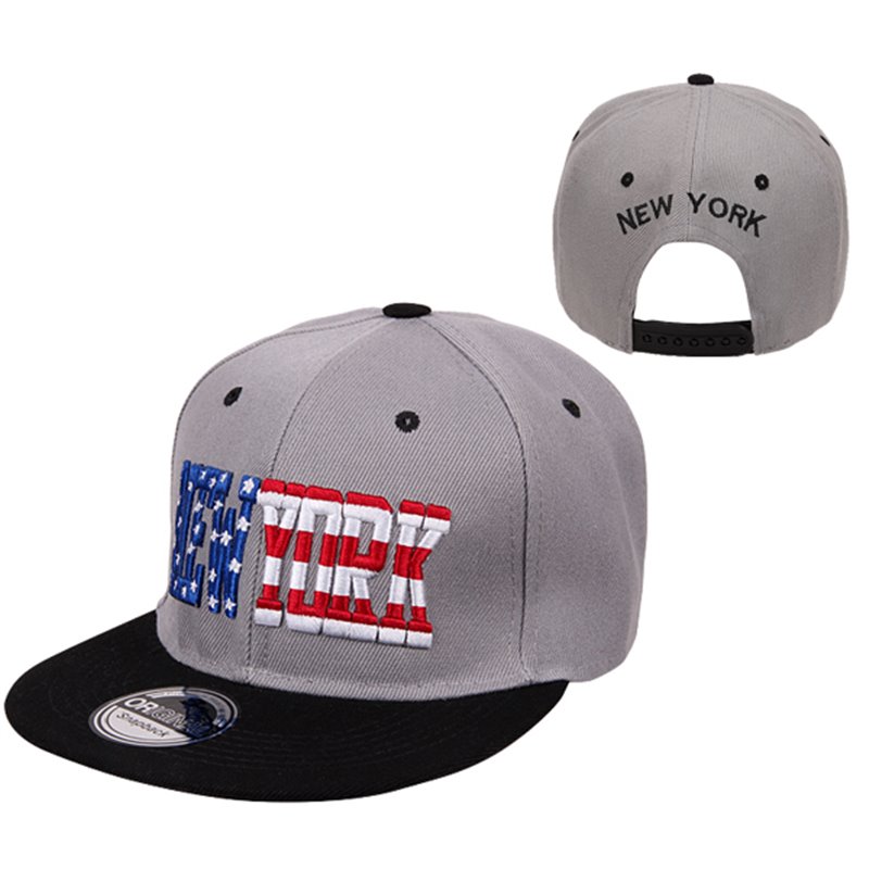 casquette snapback new york gris & noir