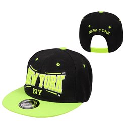 casquette snapback new york noir & vert