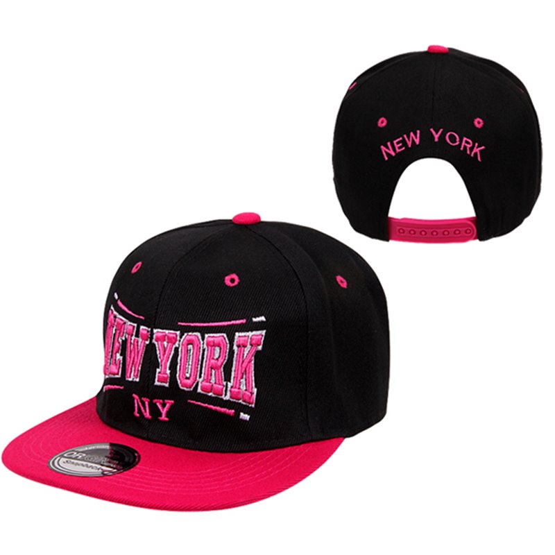 casquette snapback new york rose & noir