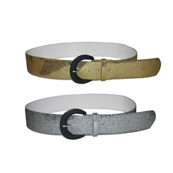 ceinture à paillettes argent