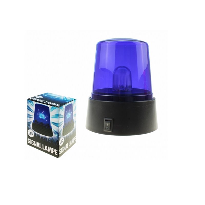 lampe gyrophare led's bleu 11cm