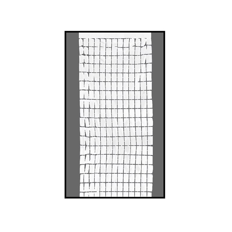 rideau de porte aluminium blanc 2x1m