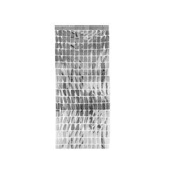 rideau de porte aluminium argent 2x1m