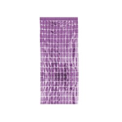 rideau de porte aluminium fuchsia 2x1m