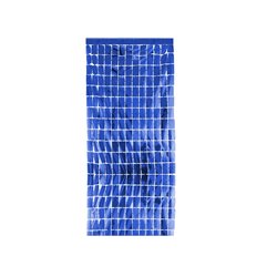 rideau de porte aluminium bleu 2x1m