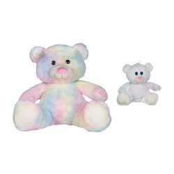 peluche ours milki rainbow multicolore mix 20cm