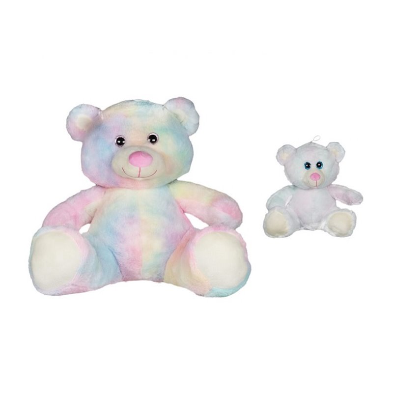 peluche ours milki rainbow multicolore mix 20cm