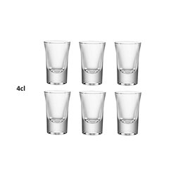 1x lot de 6 verres transparents pour rail shooter 4cl