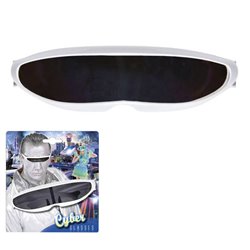 lunettes cyber robot futuriste blanc