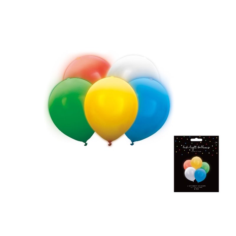 lot de 5 ballons led lumineux multicolore