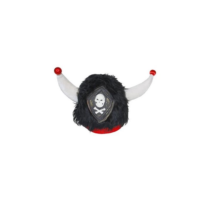 casque viking gaulois en peluche adulte