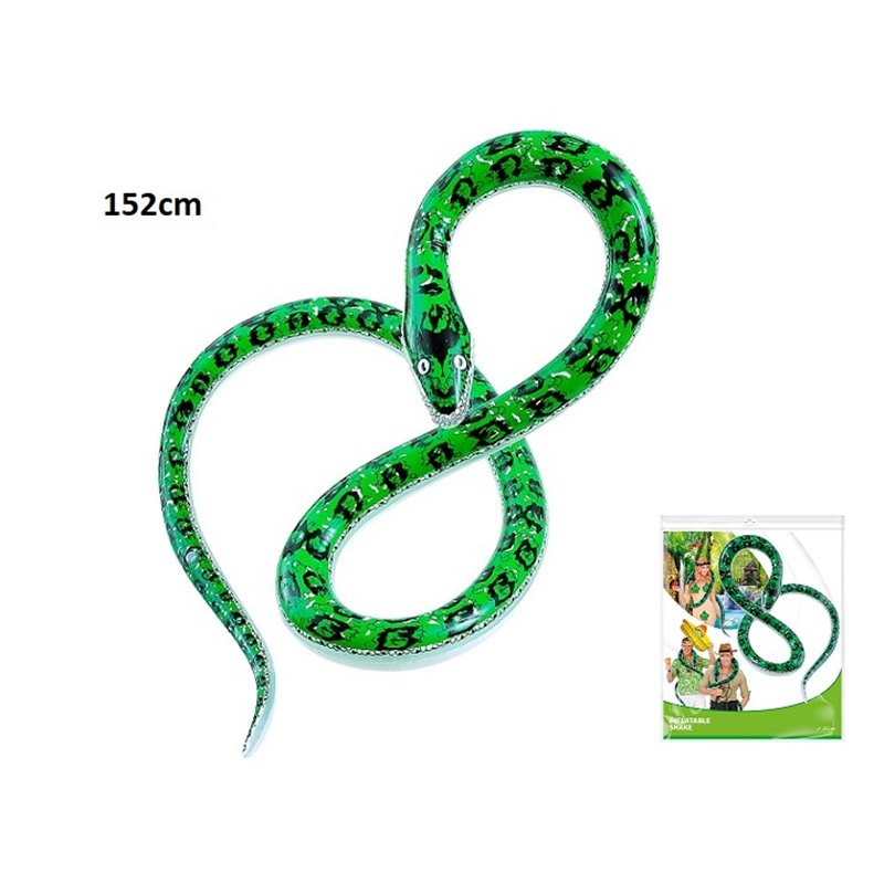 serpent géant gonflable vert 1.52m