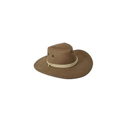 chapeau cowboy feutrine imitation daim beige adulte