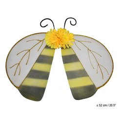 ailes d'abeille avec antennes jaune & noir 52cm