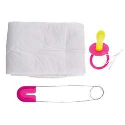 kit bébé couche taille jumbo rose 3pcs