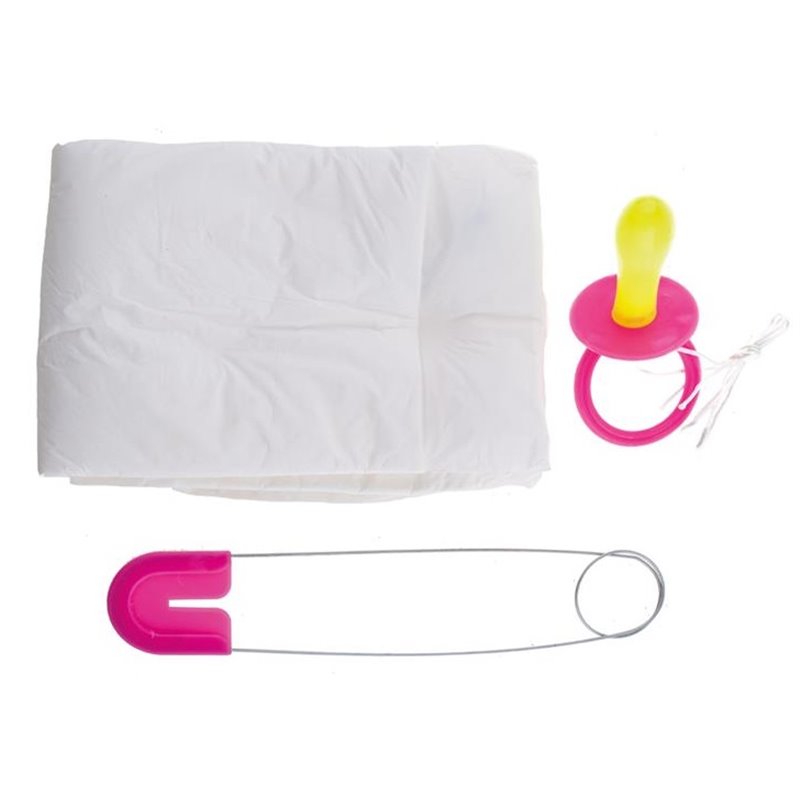 kit bébé couche taille jumbo rose 3pcs