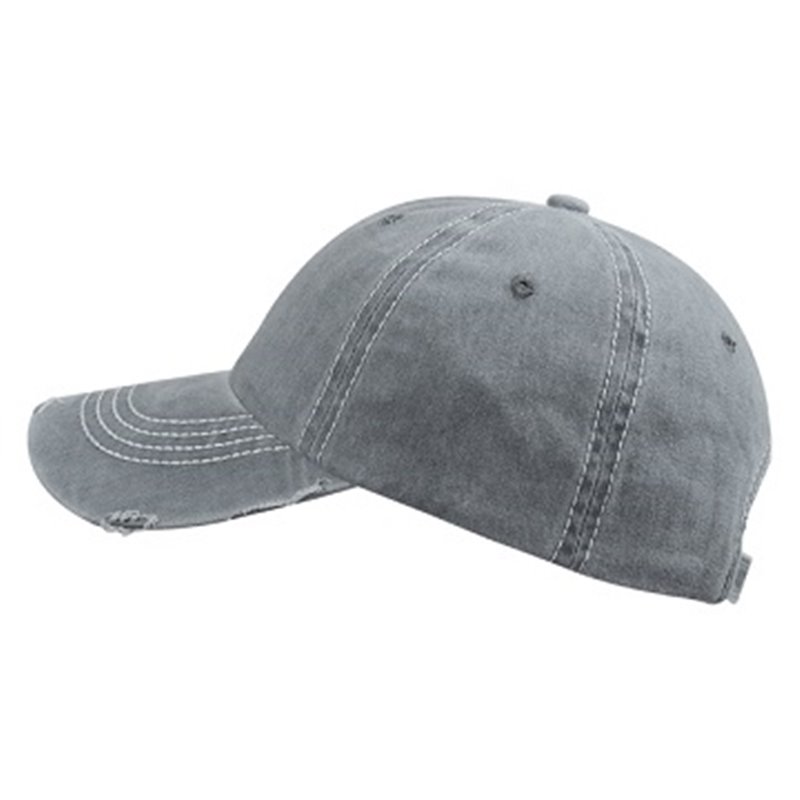 casquette coton rétro vintage unie gris