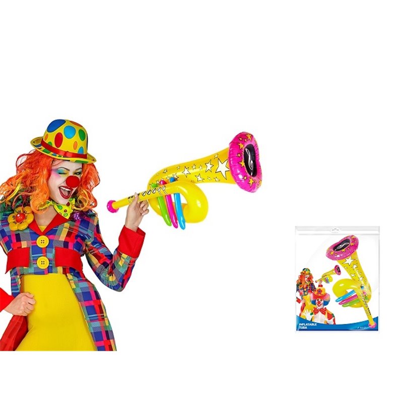 tuba gonflable jaune 63cm