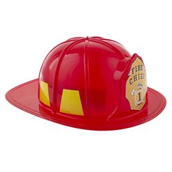 casque de pompier fire chief rouge adulte