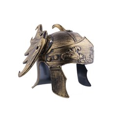 casque de gladiateur romain or avec ailes adulte