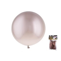 lot de 12 ballons latex rond chromé or rose 30.5cm