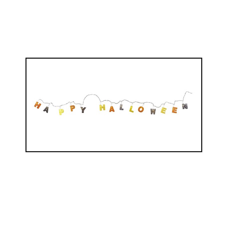 guirlande lumineuse happy halloween 14 led's 1.3m