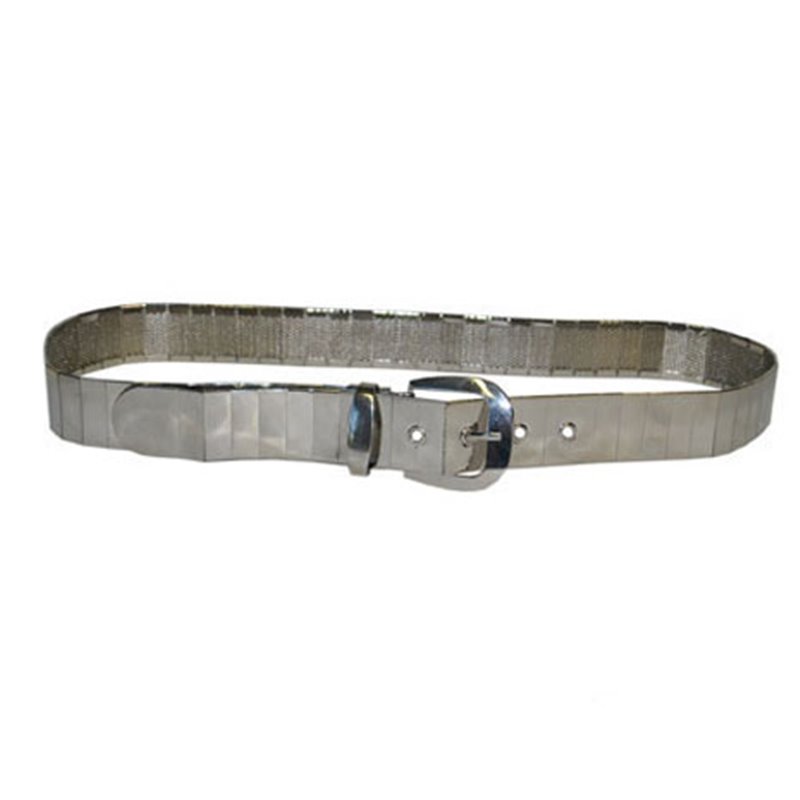 ceinture plastique argent