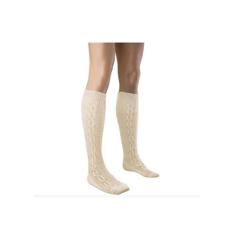 paire de chaussettes longue tyrol blanc creme taille 41/42