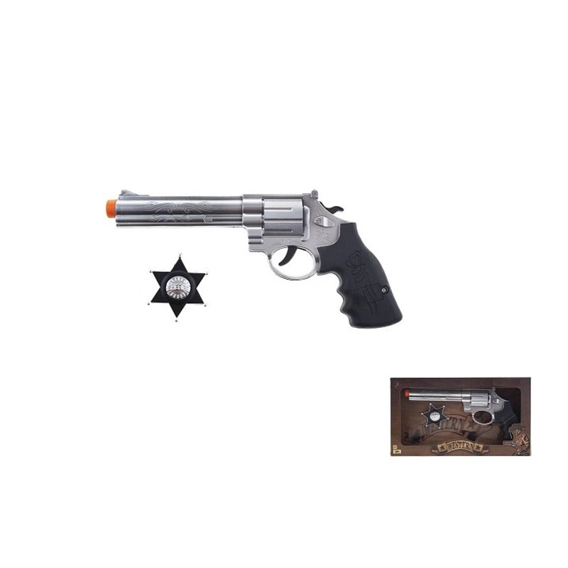 set accessoires pistolet sonore "shérif" 2pcs