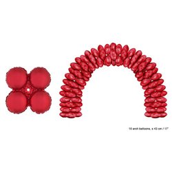 lot de 10 ballons rouge 43cm pour arche