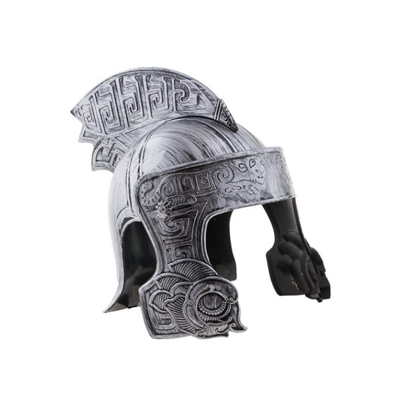 casque de chevalier argent adulte