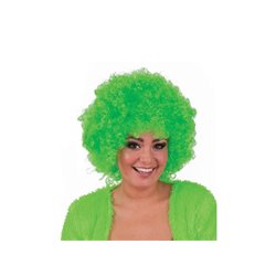 perruque hippy afro vert