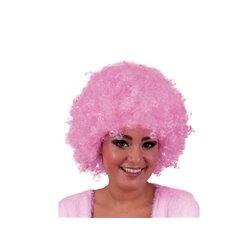 perruque hippy afro rose clair